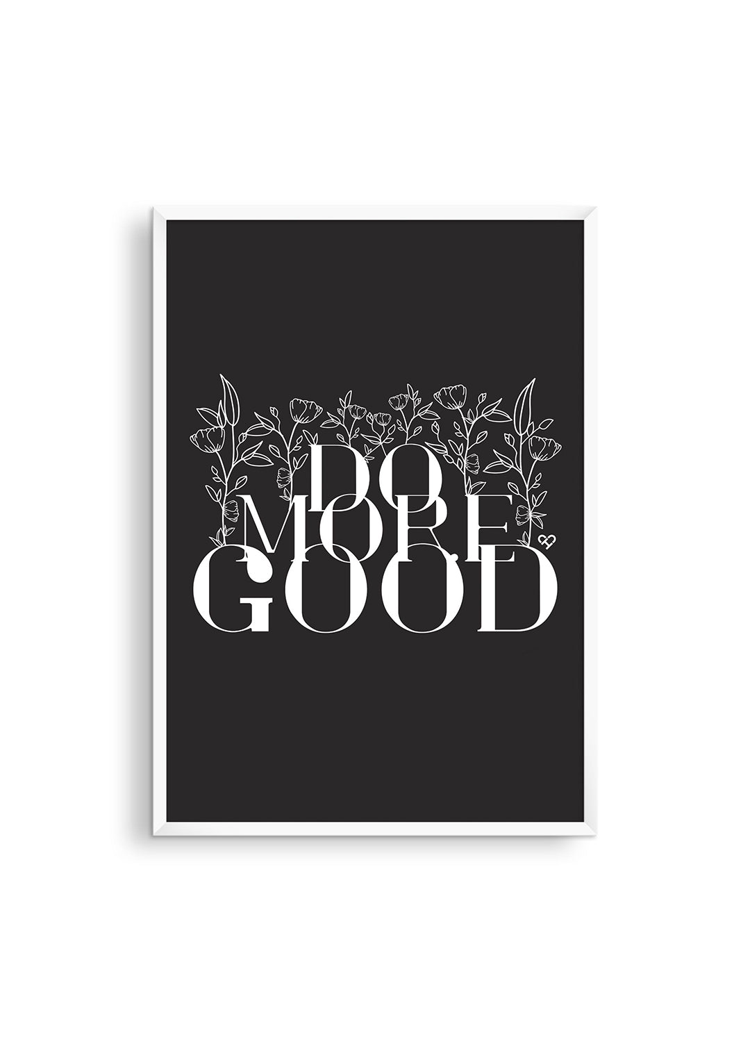 Do More Good Black Print