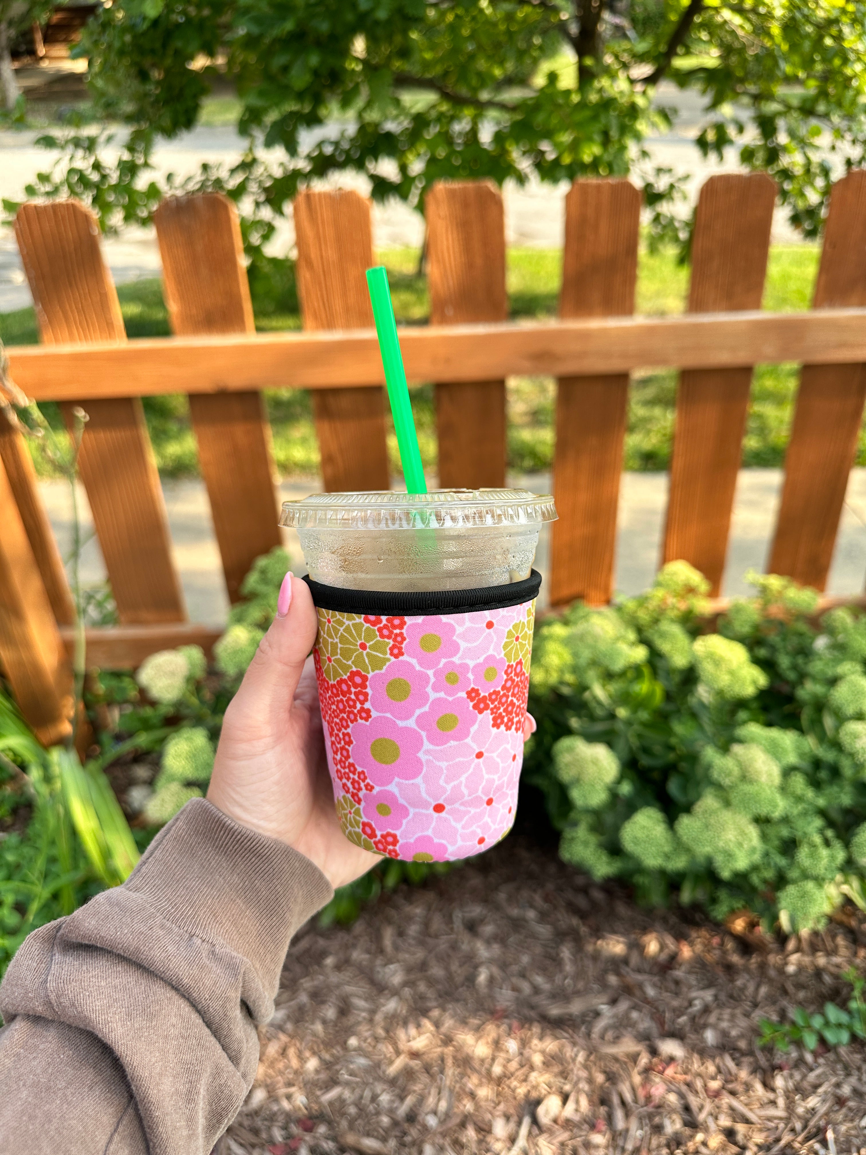 Floral Iced Coffee Sleeve
