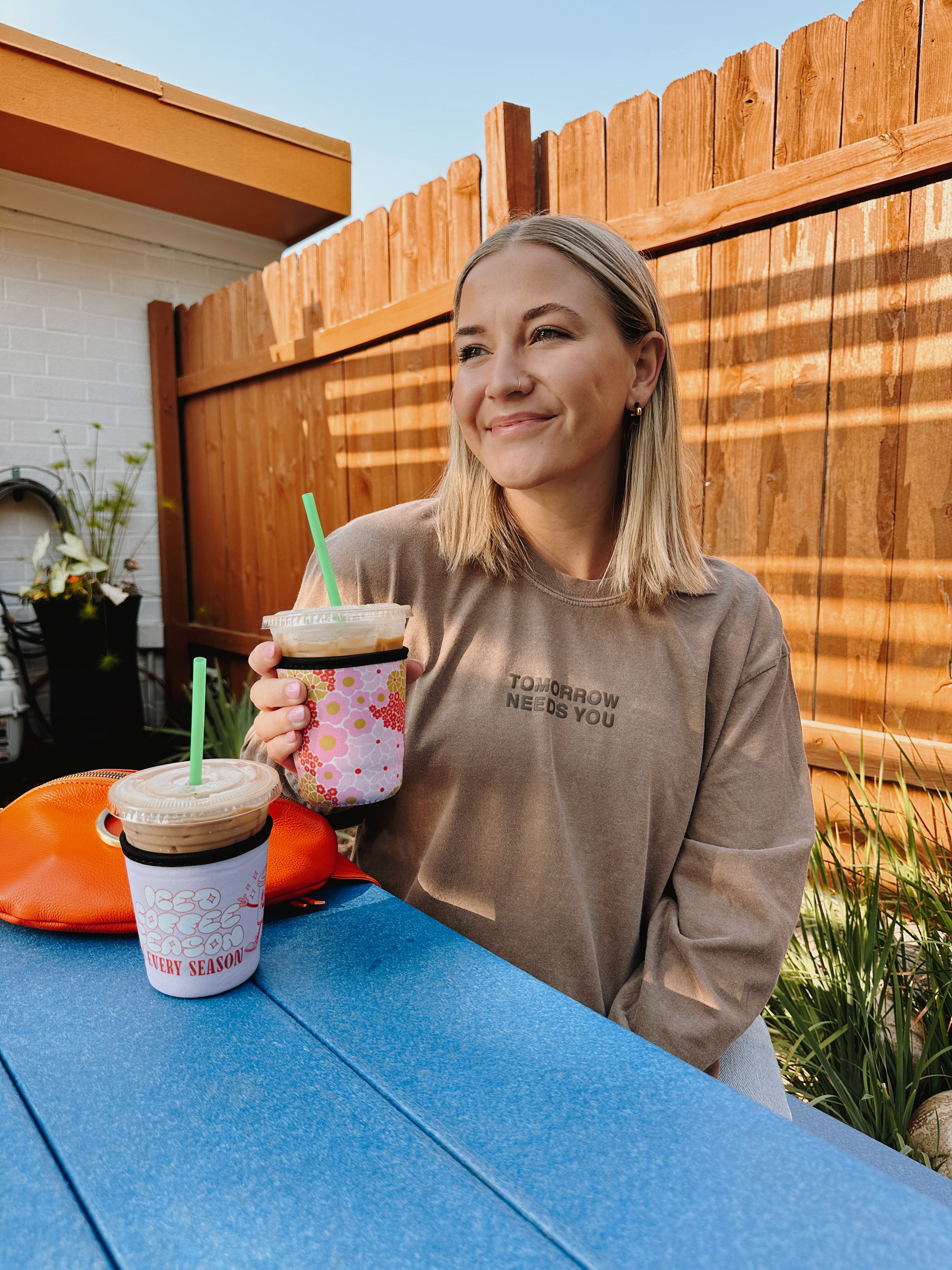 Floral Iced Coffee Sleeve