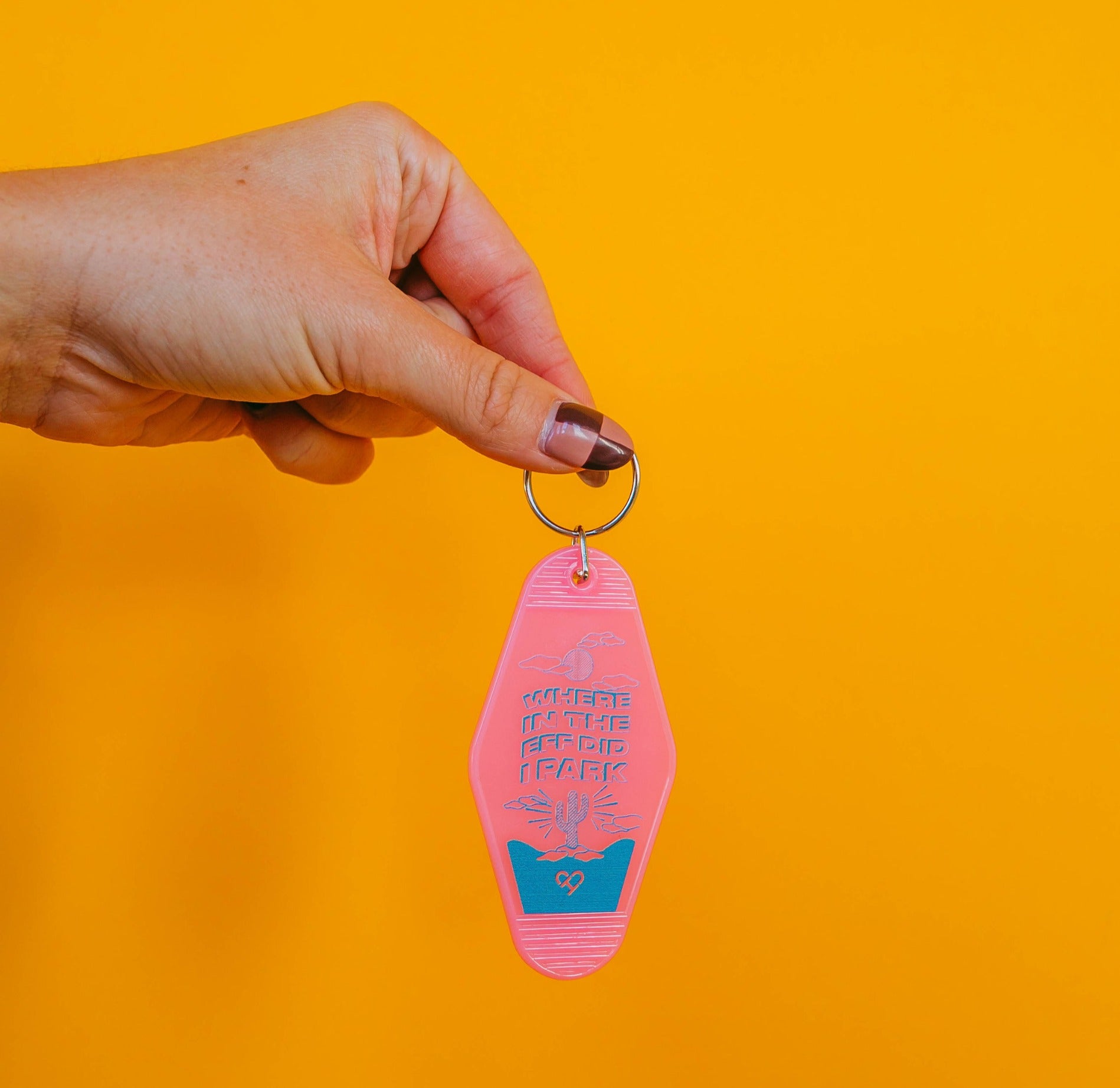 Where In The Eff Did I Park Motel Keychain