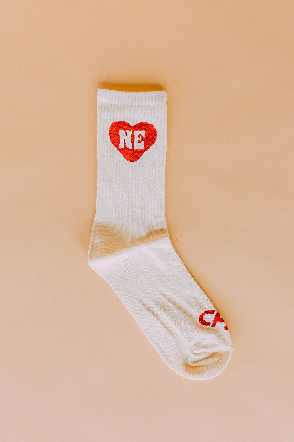 NE Heart Crew Socks