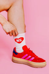 Nebraska Heart Crew Socks