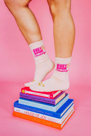 Busy Book Clubbing Socks