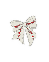 Baseball Bow Sticker