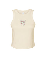 Baseball Bow Ribbed Tank