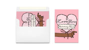 Love You Long Time Dachsund Card