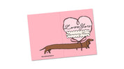 Love You Long Time Dachsund Card