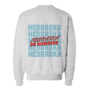 Nebraska or Nowhere Retro Crewneck