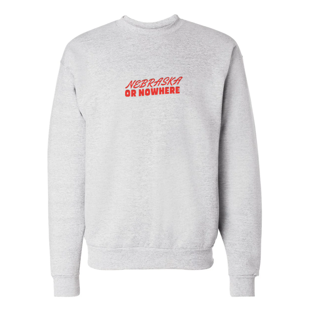 Nebraska or Nowhere Retro Crewneck
