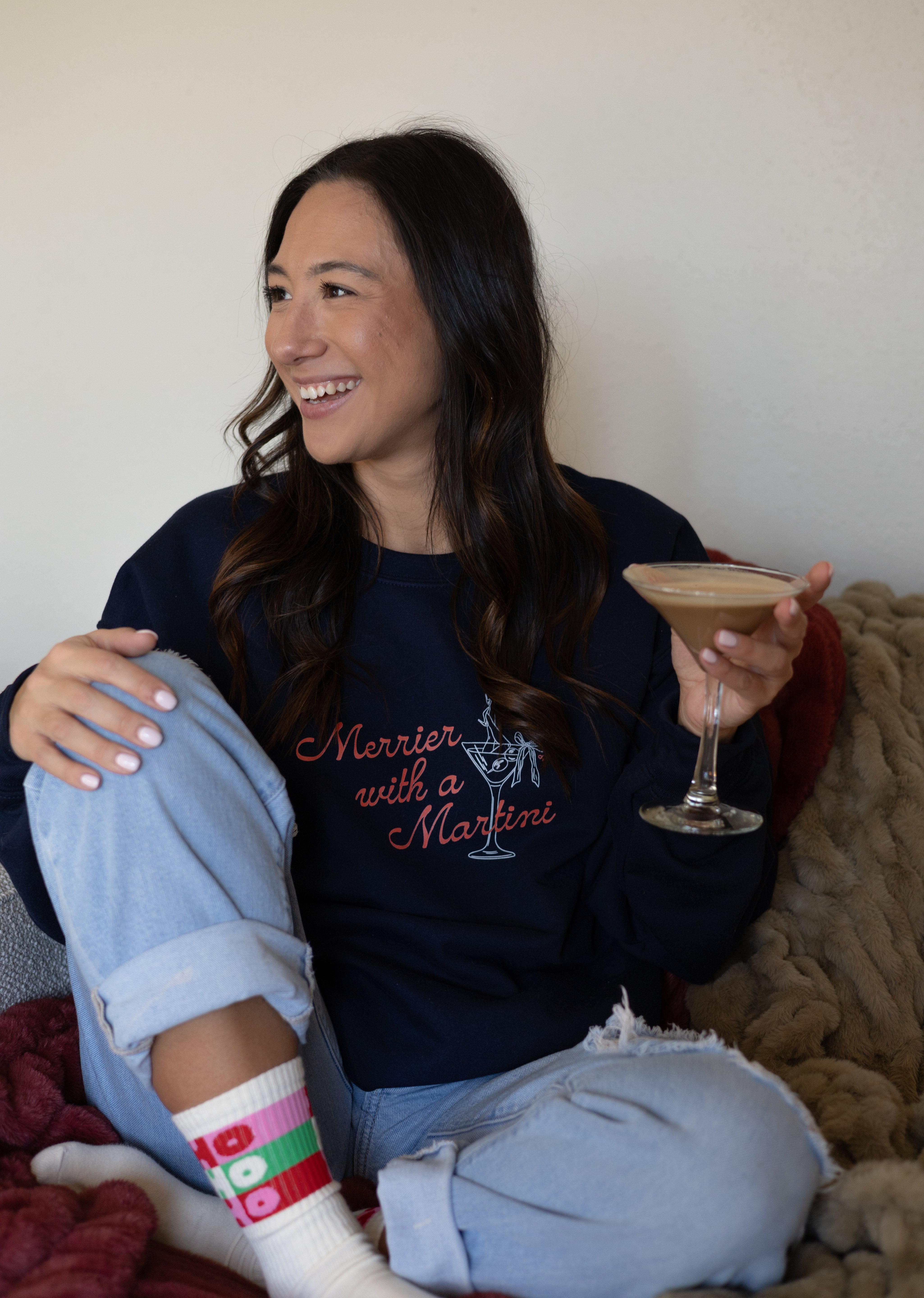 Merrier With a Martini Crewneck