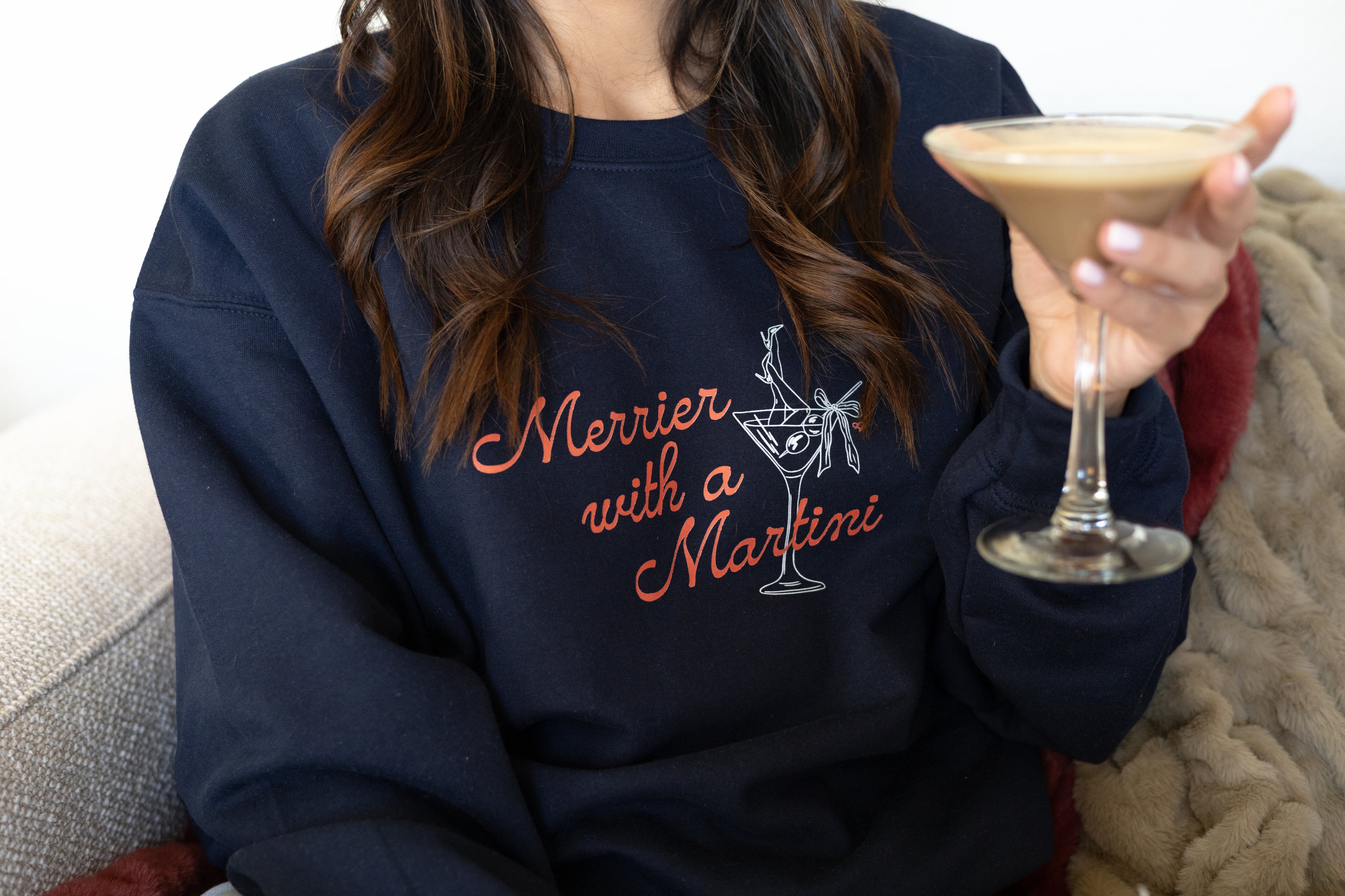 Merrier With a Martini Crewneck