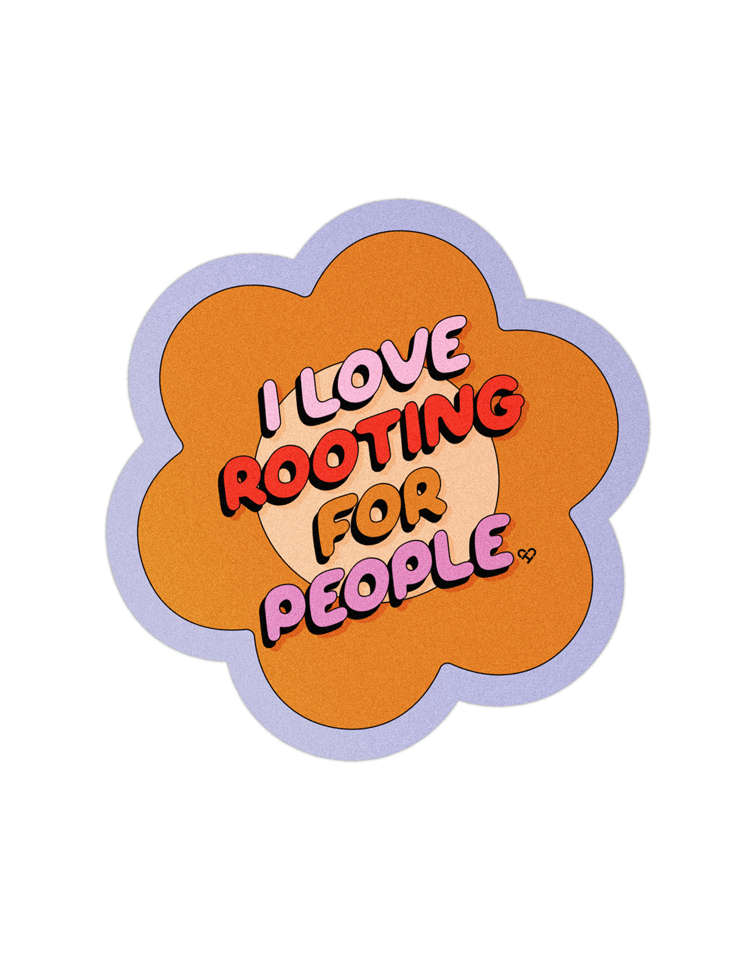 I Love Rooting For People Sticker