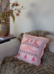 Cozy Christmas Sweater Pillow