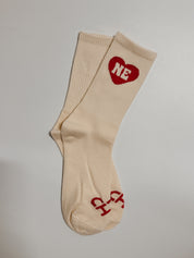 NE Heart Crew Socks