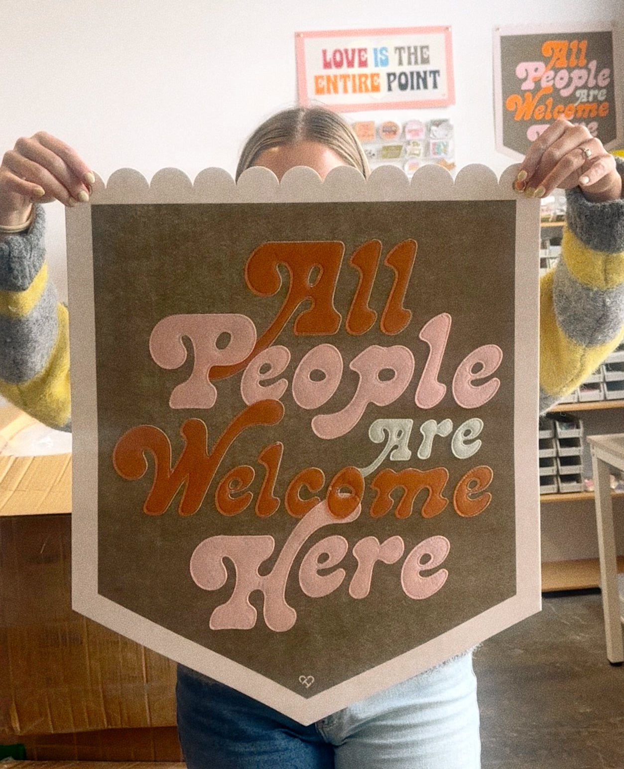 All People Are Welcome Here Pennant