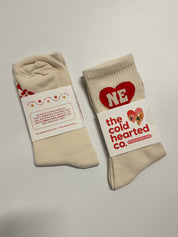 NE Heart Crew Socks