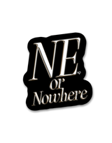 NE or Nowhere Chrome Sticker