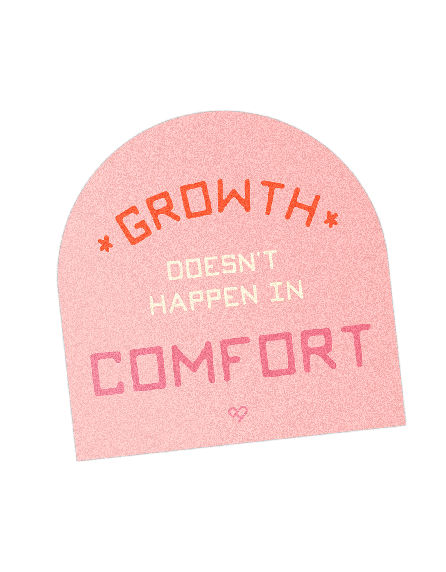 Growth Doesn't Happen in Comfort Sticker