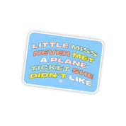 Plane Ticket Sticker