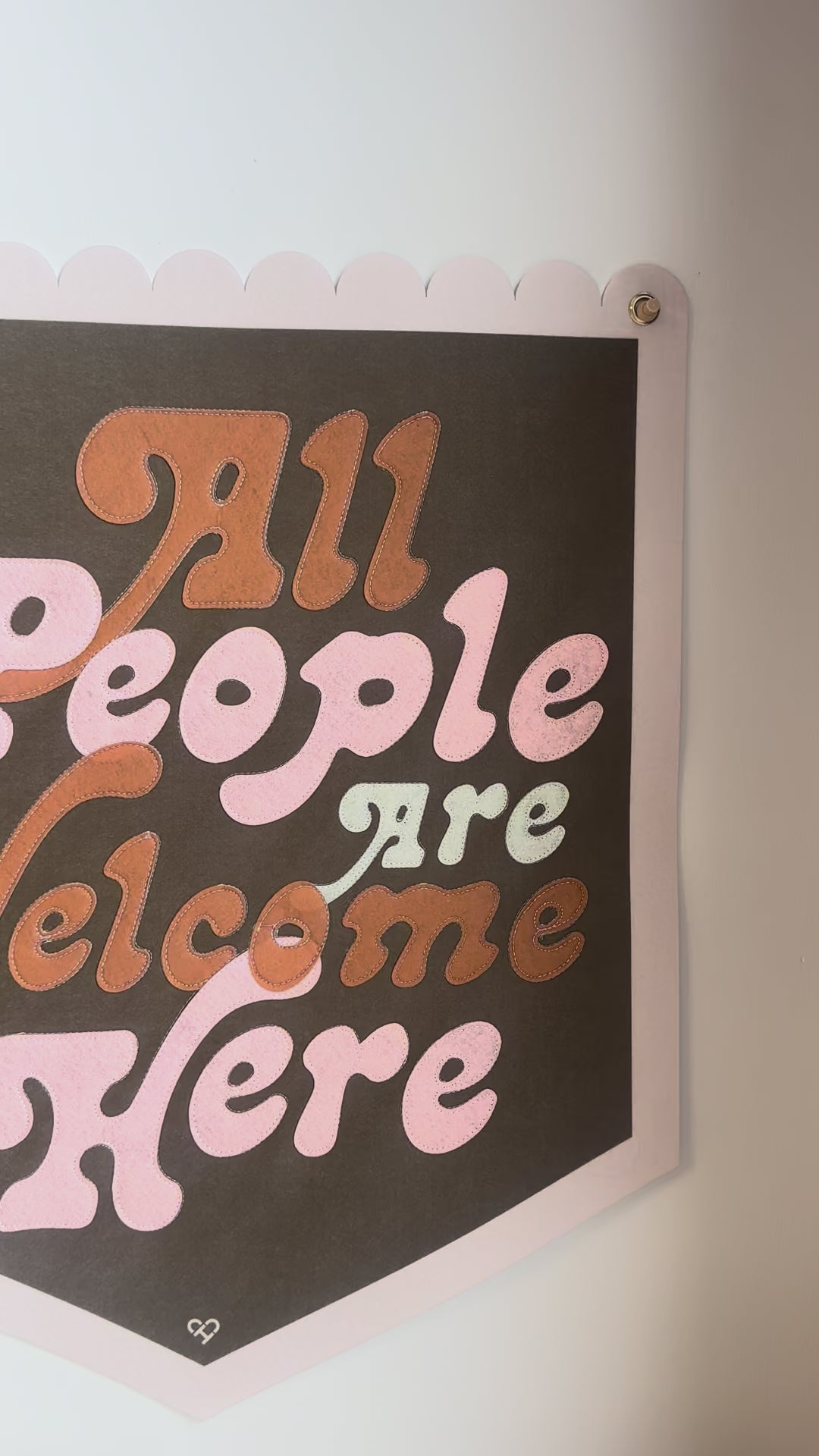 All People Are Welcome Here Pennant